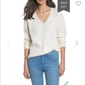 Madewell v neck sweater